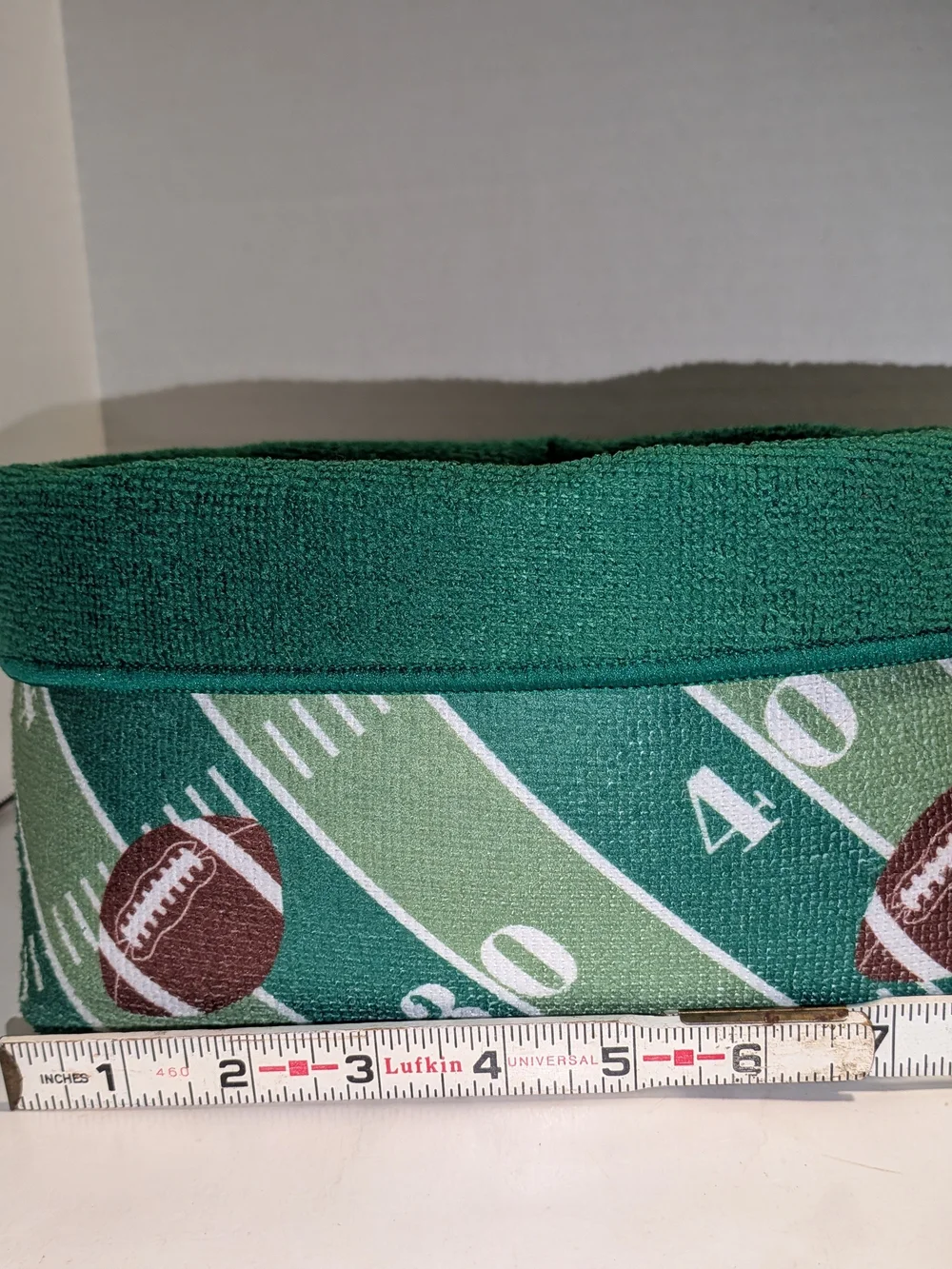 Green Football Field Storage Basket